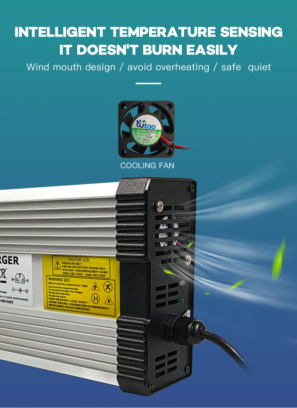 YZPOWER High Quality 58.8V 8A  - огляд і ціна Electric Scooter Charger