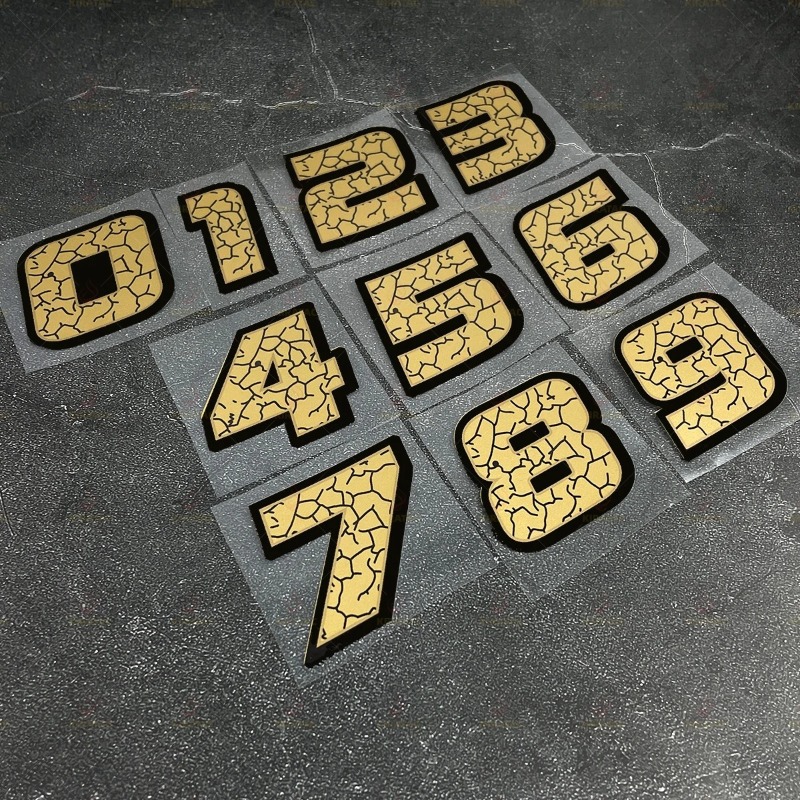 2Pcs/Set Matte Gold Crack Effe - огляд і ціна Scooter Helmet Set