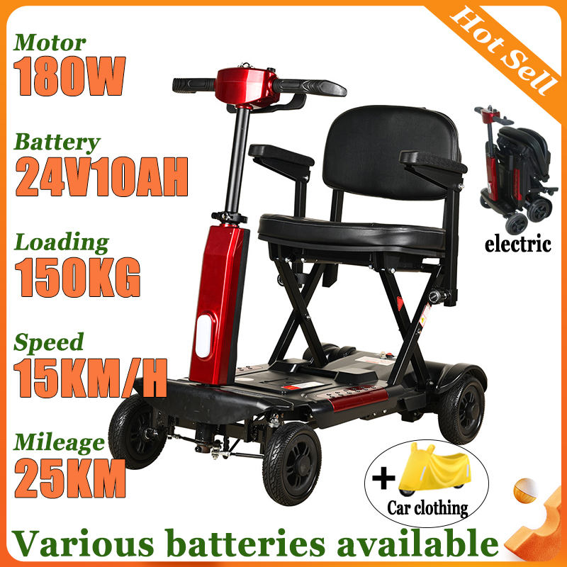 NEW 4-wheeled Elderly Disabled - огляд і ціна Folding Electric Scooter