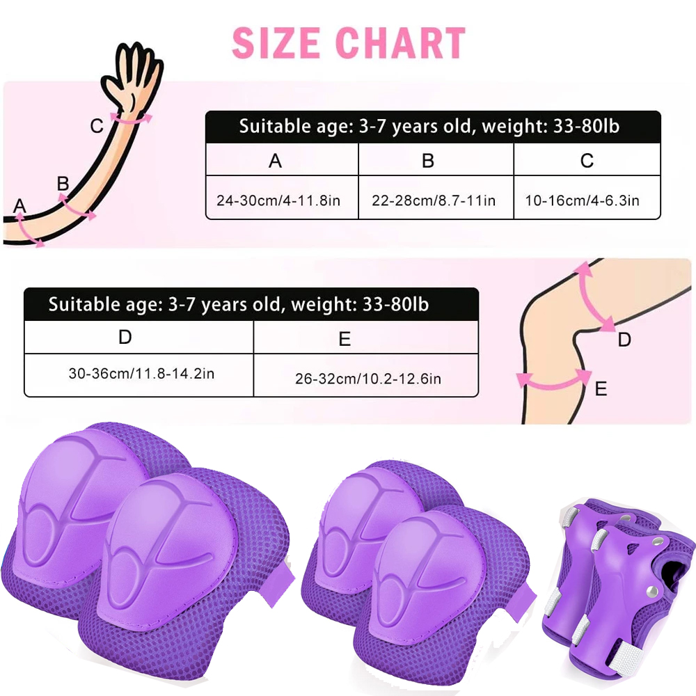 6pcs Kids Knee Pads and Elbow  - огляд і ціна Scooter Helmet Set