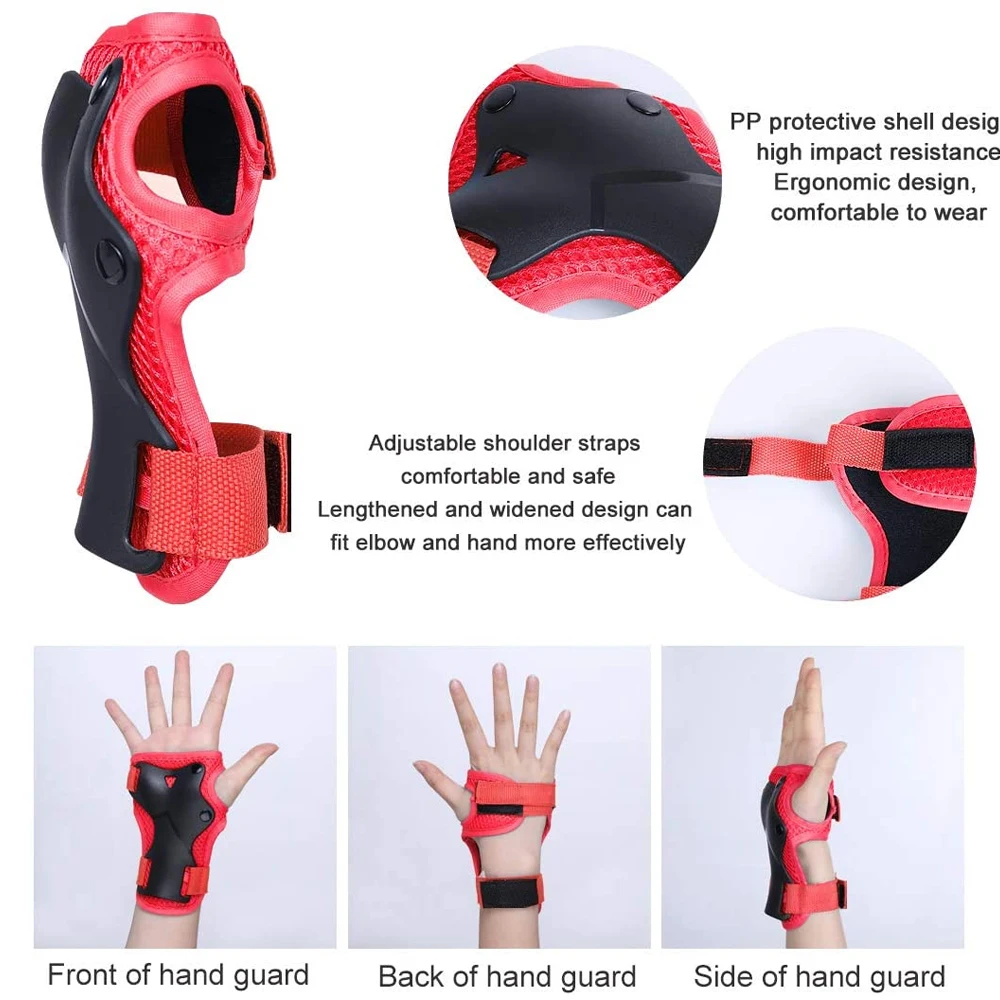 7Pcs/Set Roller Skating Kids B - огляд і ціна Scooter Helmet Set