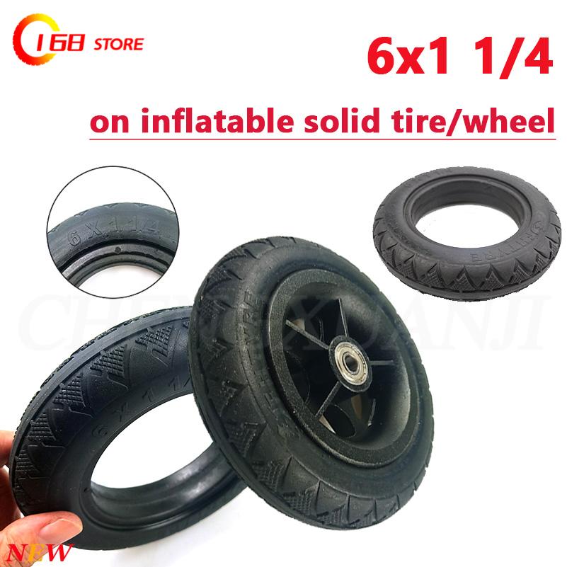 Hot selling 6X1 1/4 solid tire - огляд і ціна Folding Electric Scooter