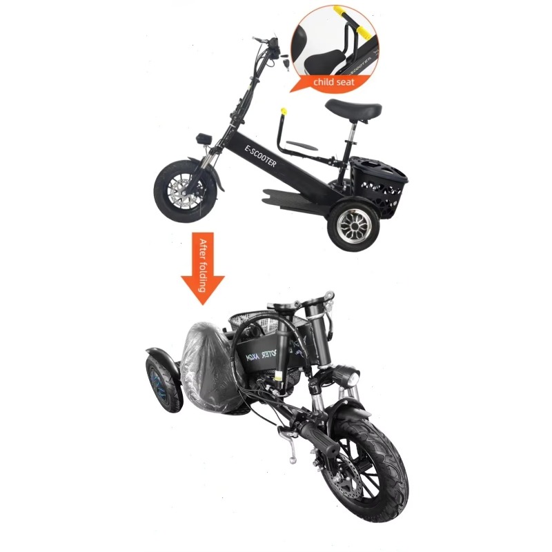 【2026】3 Wheel 2 Seats Folding  - огляд і ціна Electric Scooter Adults