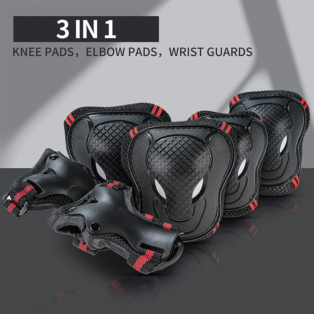 BraceTop 6Pcs/set Teens & Adul - огляд і ціна Scooter Helmet Set