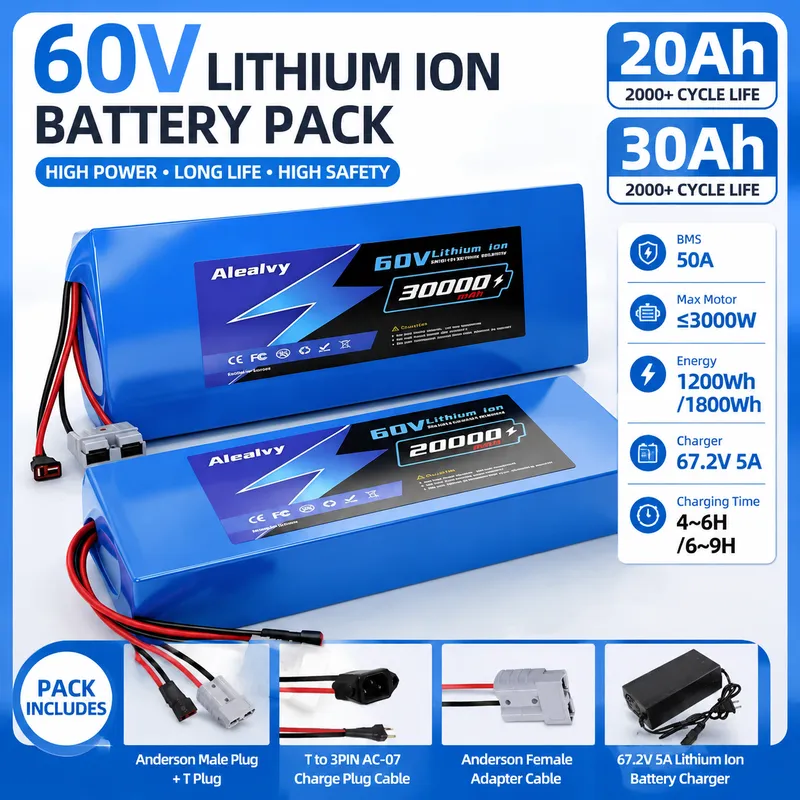  60V 20AH 30AH 21700 Lithium B - огляд і ціна 60V 30Ah 21700 Battery Pack