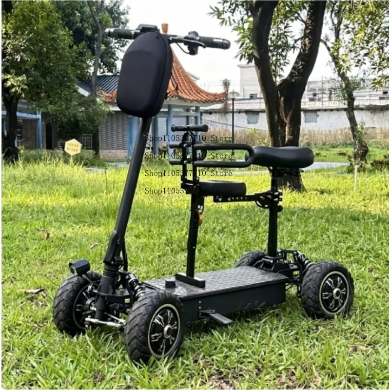 Electric Four-wheel Scooter Go - огляд і ціна Folding Electric Scooter